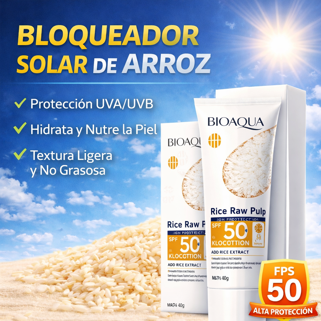 2x1 Bloqueador solar de arroz | Promoción