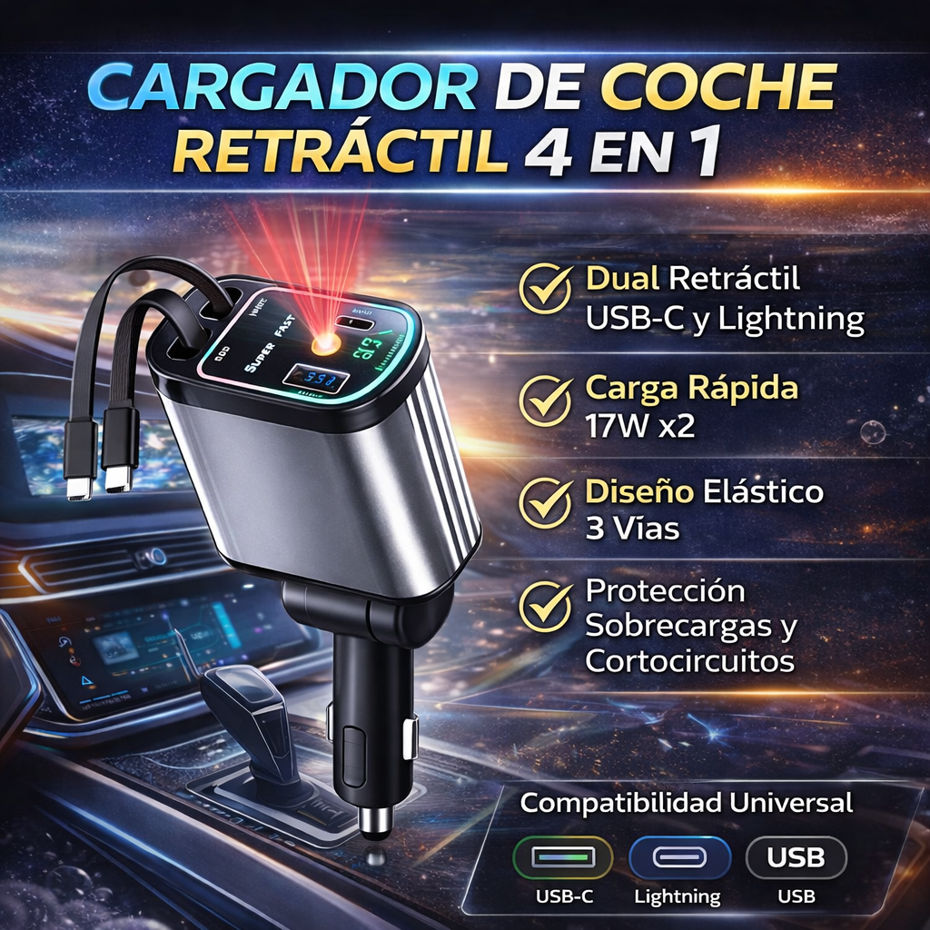 Cargador 4 en 1