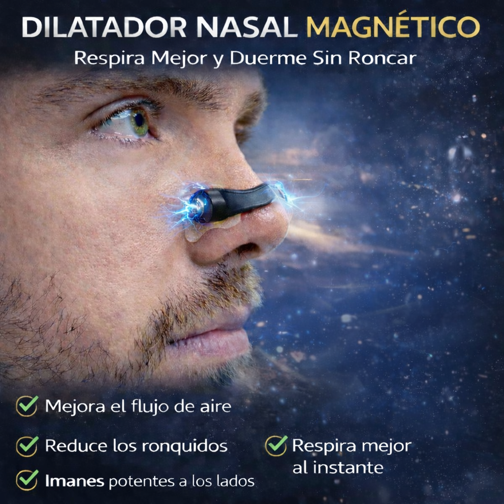 Dilatador nasal con imán