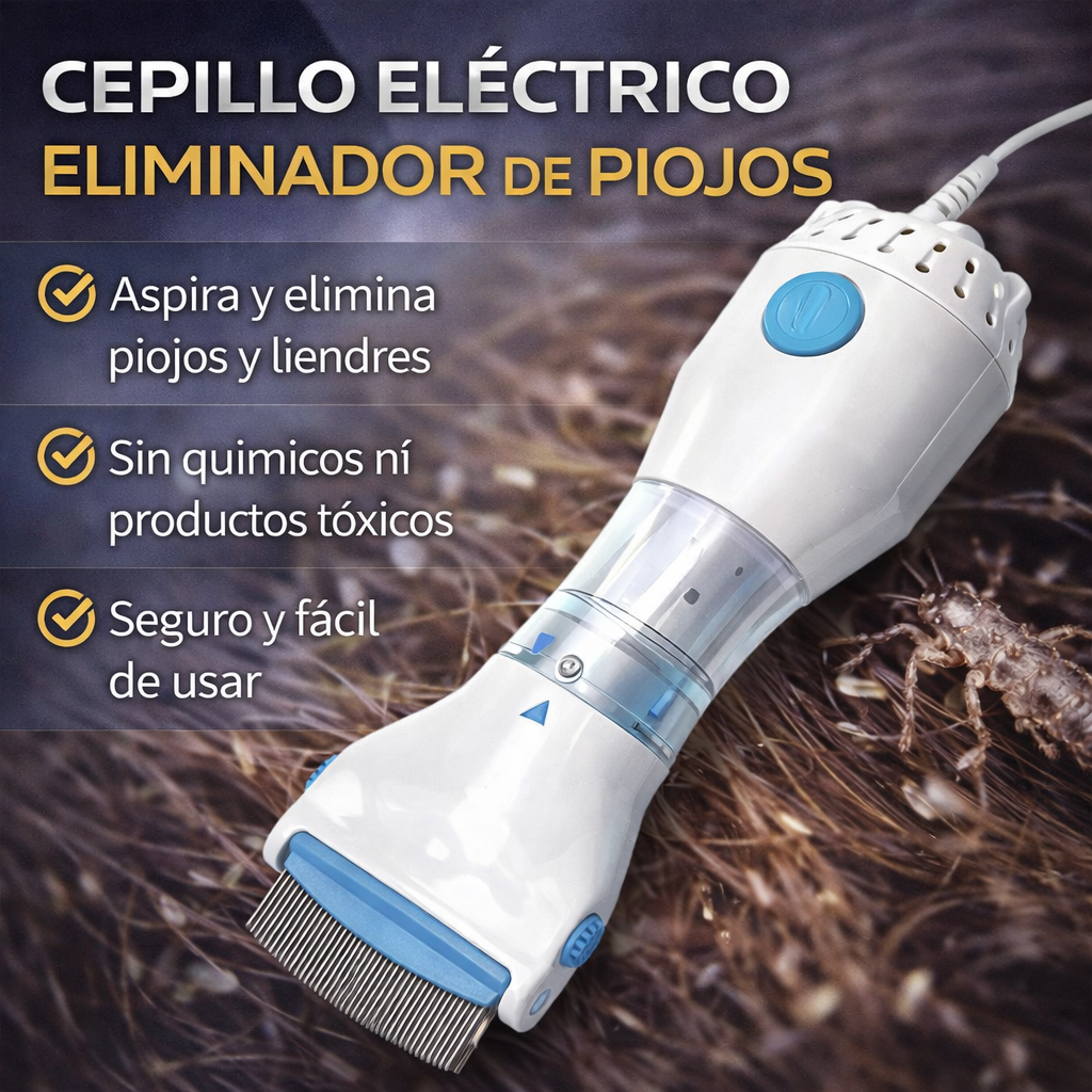 Cepillo eléctrico para piojos