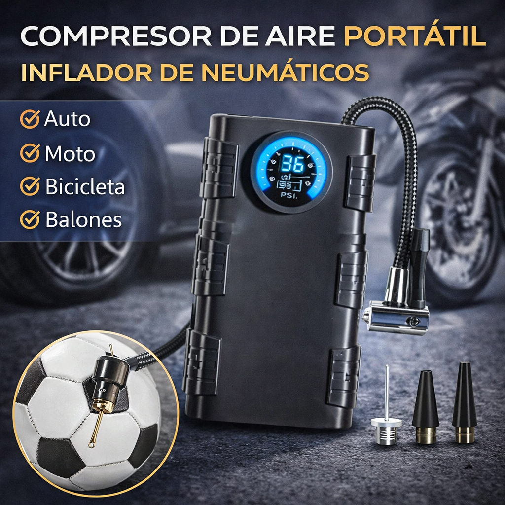 Compresor de aire portátil