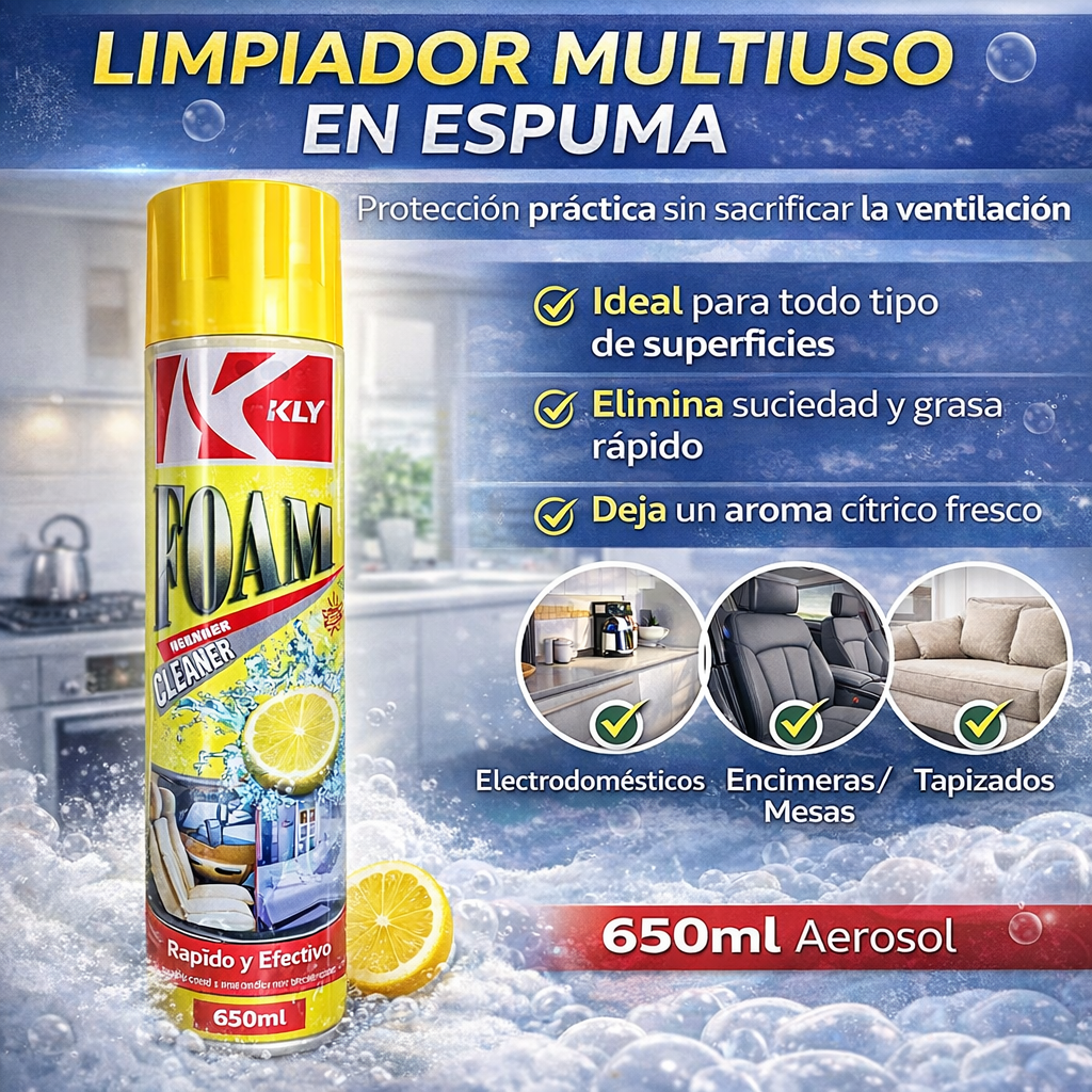 Espuma limpiadora