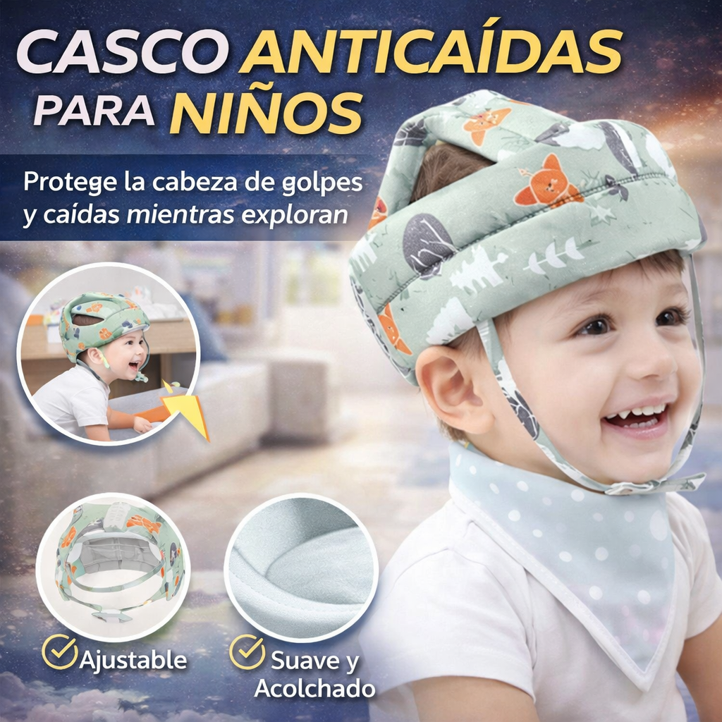 Casco anticaídas para niños