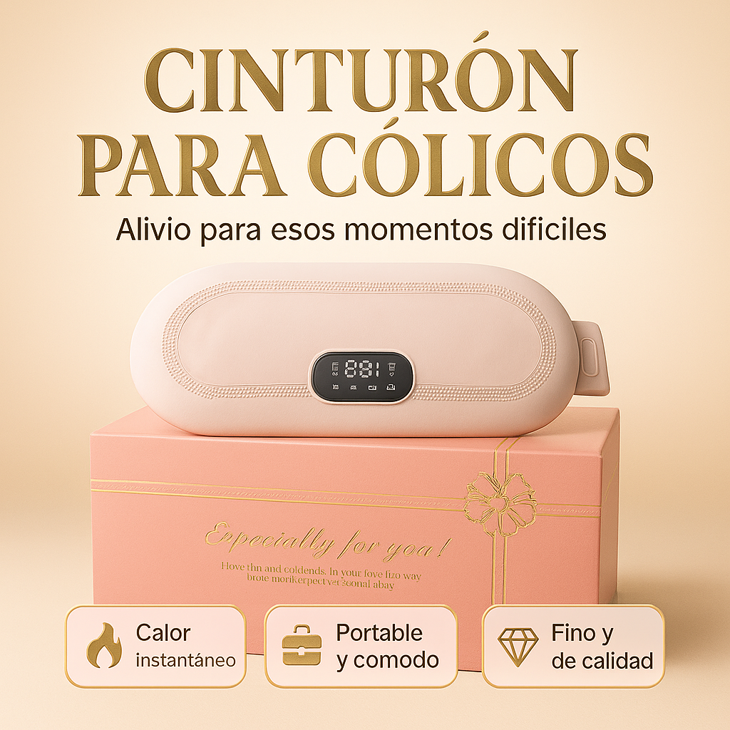 Cinturón alivia cólicos menstruales