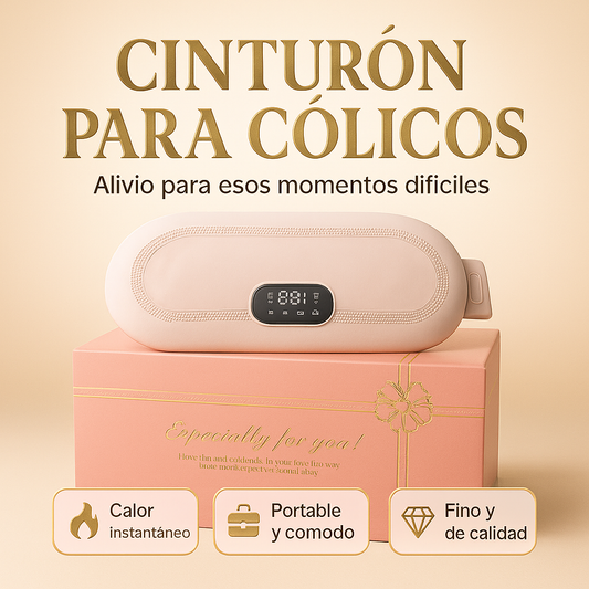 Cinturón alivia cólicos menstruales
