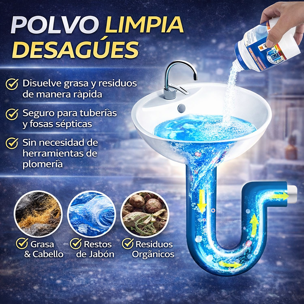 Destapa cañerías en polvo | DestaPex®